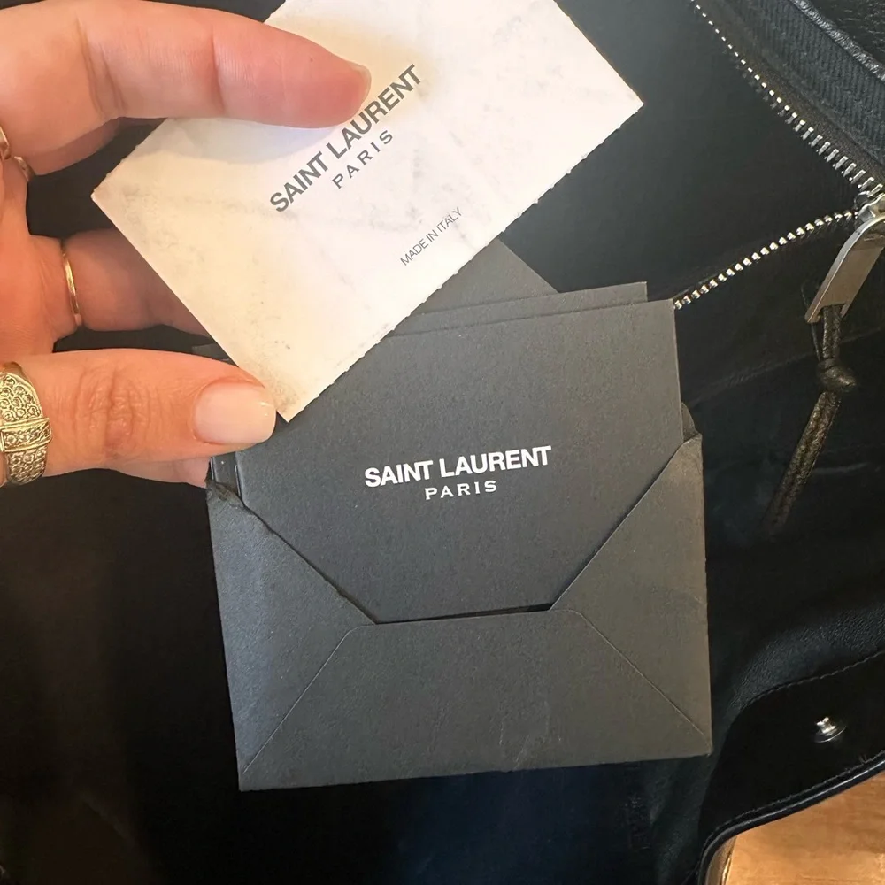 Saint Laurent Black Leather Design